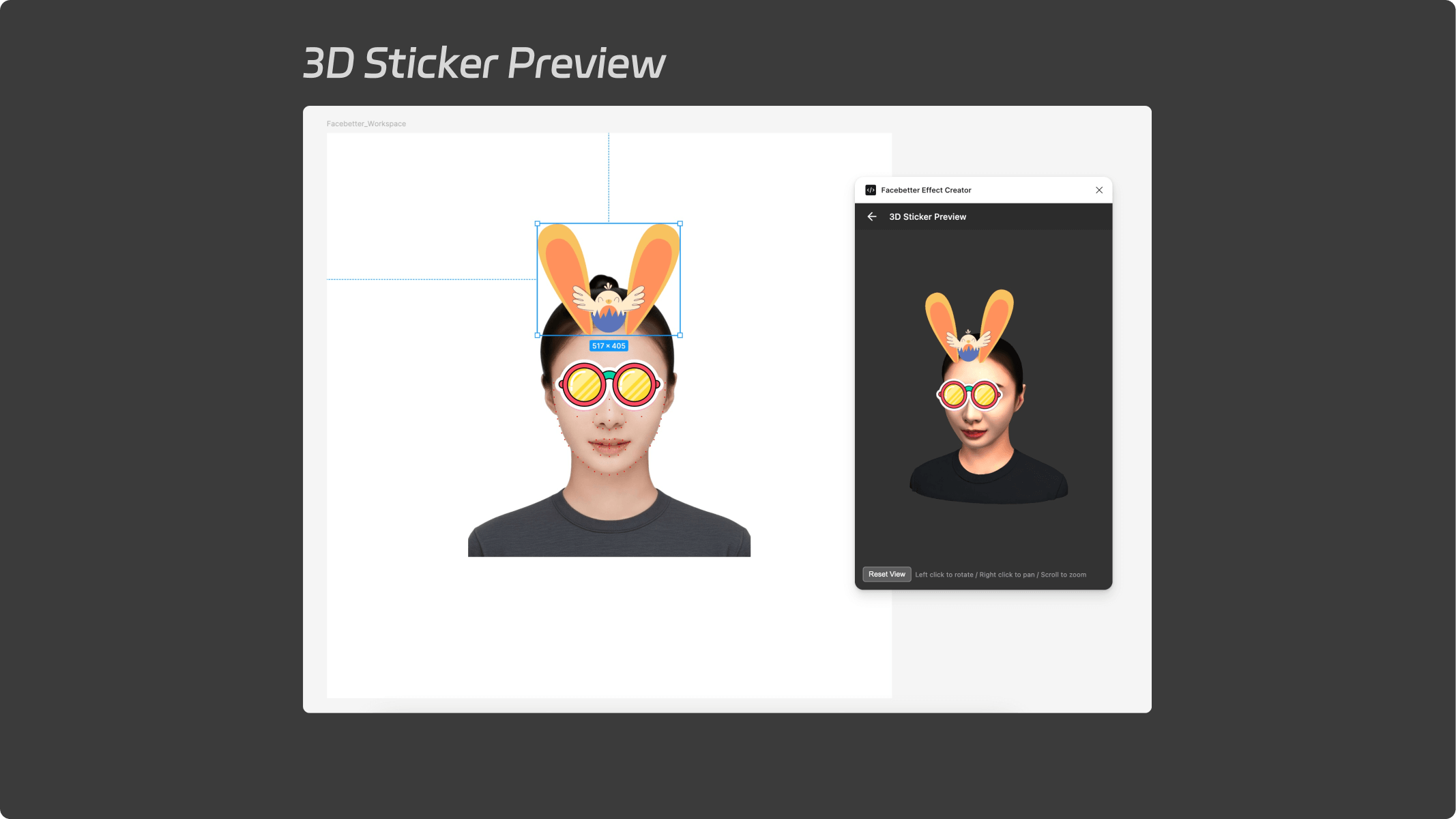 Facebetter Effect Creator 3D预览